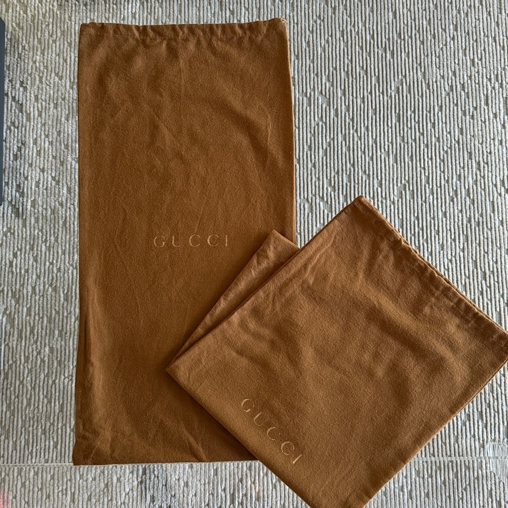 Gucci -pair of boot length dust bags